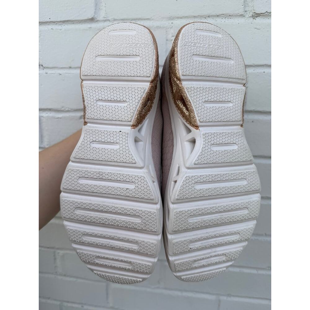 Skechers glide step / size 8.5 gold and nude pink - Picture 9 of 11